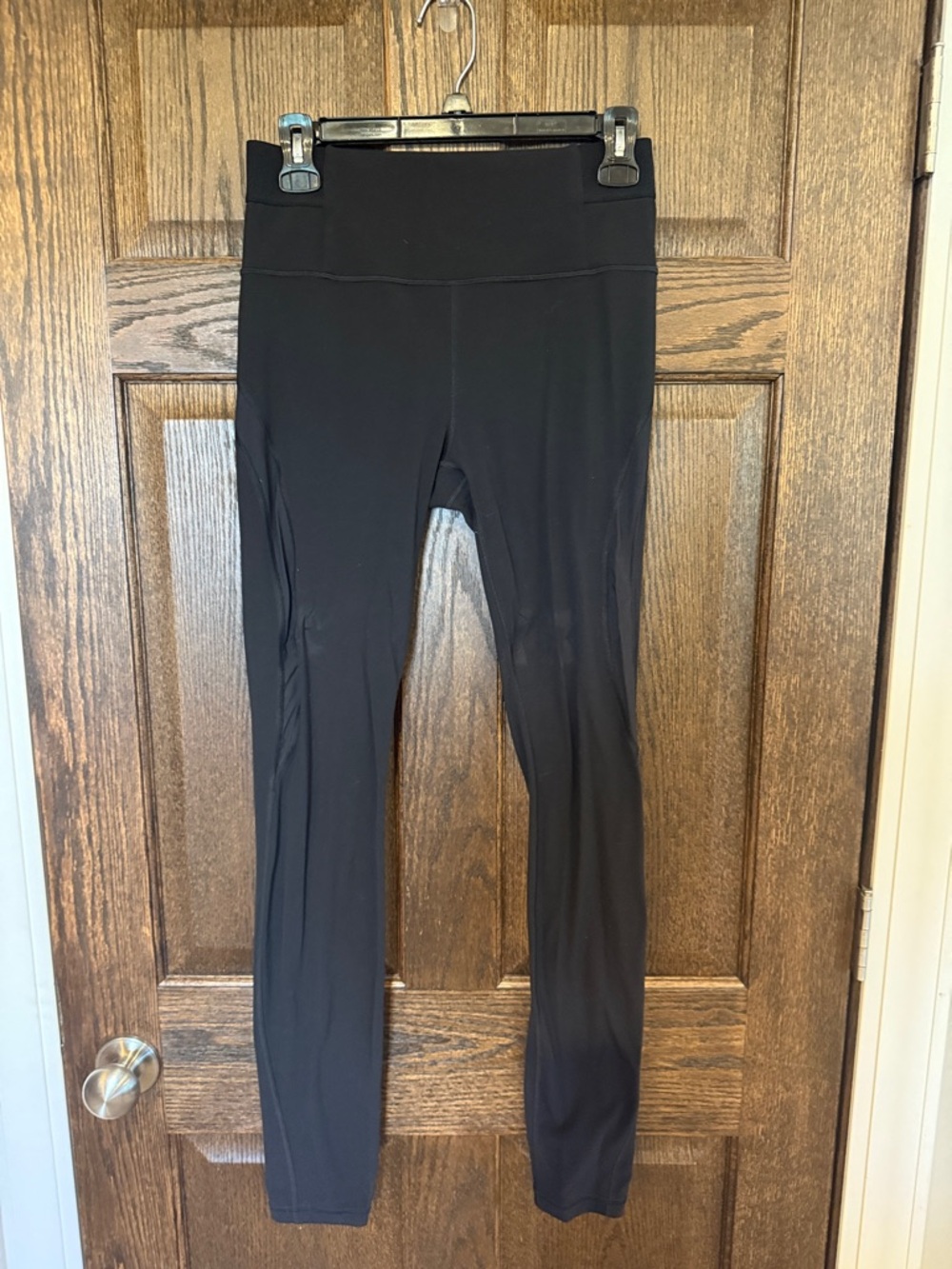 Athleta Aura Over the Heel High-Waist Black Leggings Medium